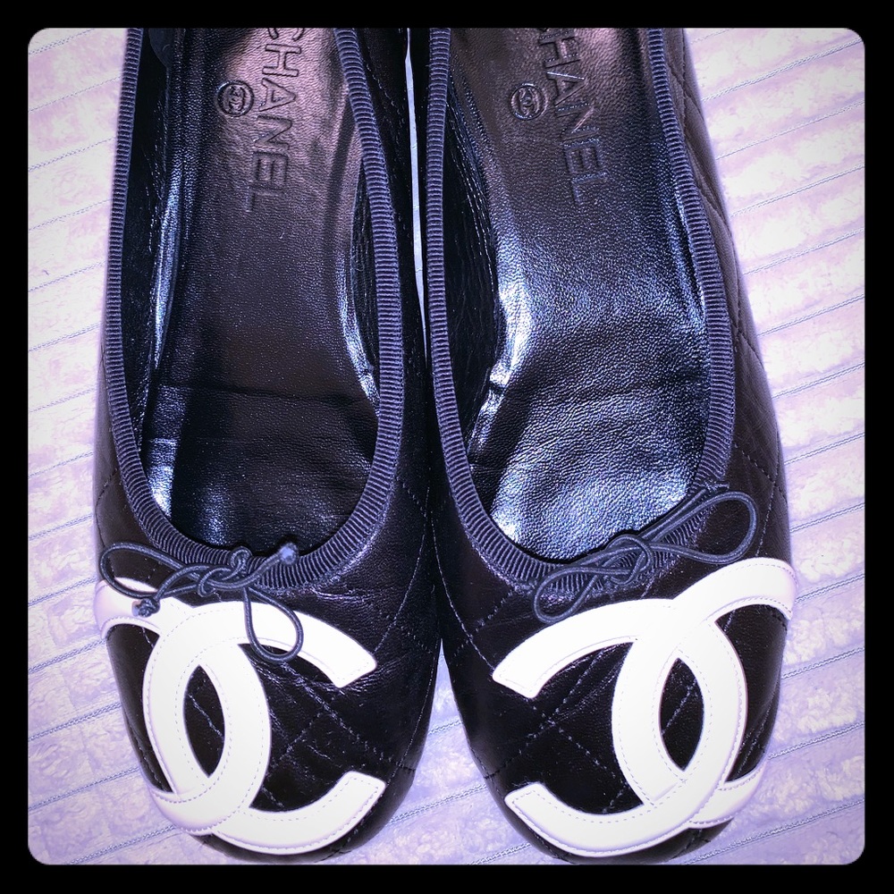 Chanel Cambon Ballet Flats Size 9